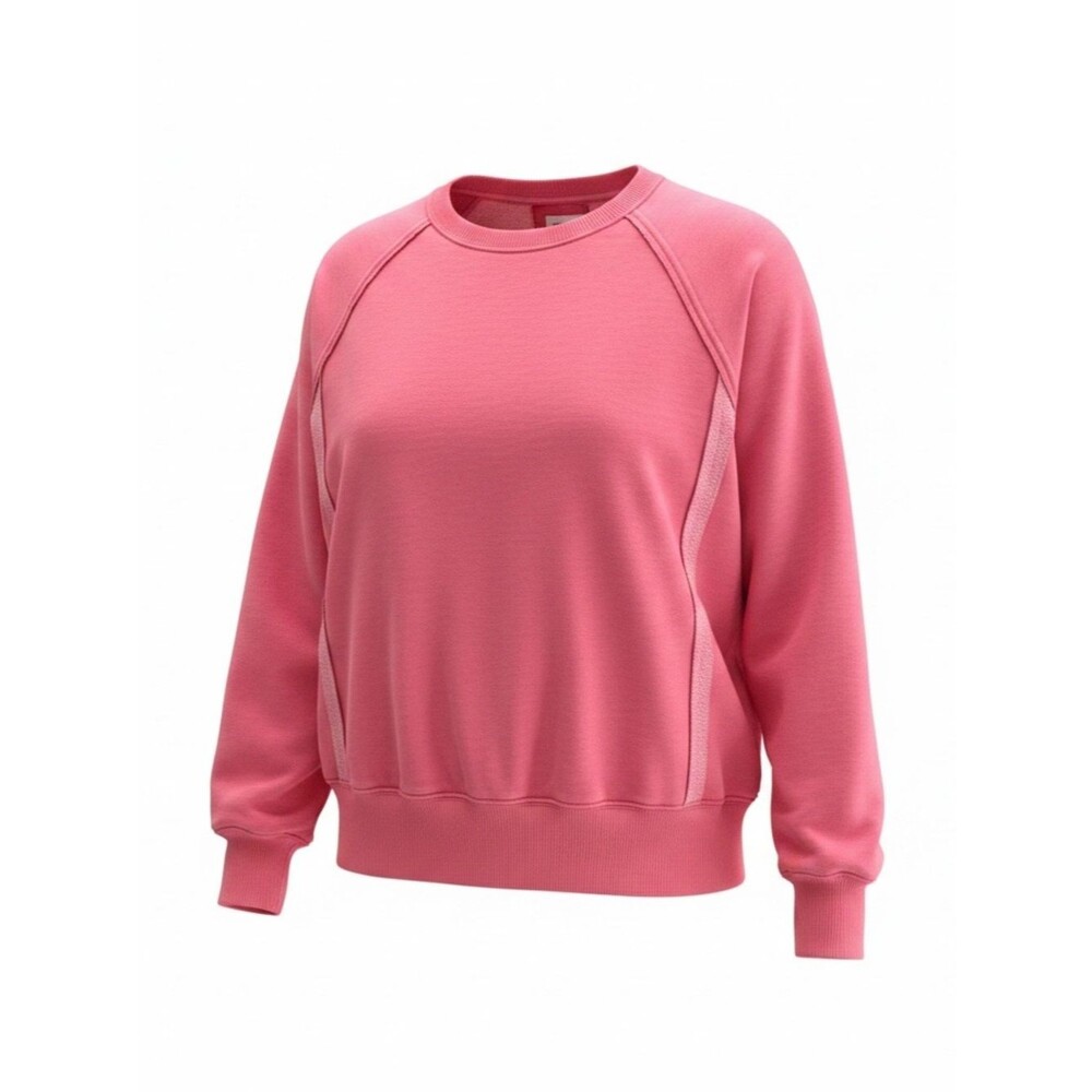 American Eagle This Feels Seriously Lived In Coral Oversized Sweatshirt - Size S